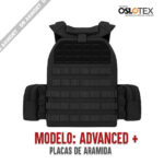 CHALECO OSLOTEX MODELO ADVANCED + PLACA NIVEL IIIA ( ARAMIDA) - Imagen 2