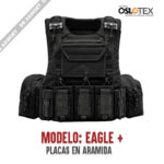 Chaleco Táctico modelo Eagle + Placas Nivel IIIA (Aramida)