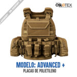CHALECO OSLOTEX MODELO ADVANCED + PLACA NIVEL IIIA ( POLIETILENO) - Imagen 3