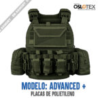 CHALECO OSLOTEX MODELO ADVANCED + PLACA NIVEL IIIA ( POLIETILENO) - Imagen 4