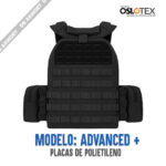 CHALECO OSLOTEX MODELO ADVANCED + PLACA NIVEL IIIA ( POLIETILENO) - Imagen 2