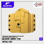 F47 - KYDEX ETX TIPO PANCAKE COMPATIBLE CON GLOCK 19,19X,23,32,45 (GEN 1-5)