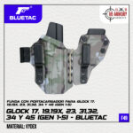 F49 - KYDEX INT CON PORTACARGADOR PARA GLOCK 17, 19, 19X, 23, 31, 32, 34 y 45 (GEN 1-5)
